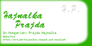 hajnalka prajda business card